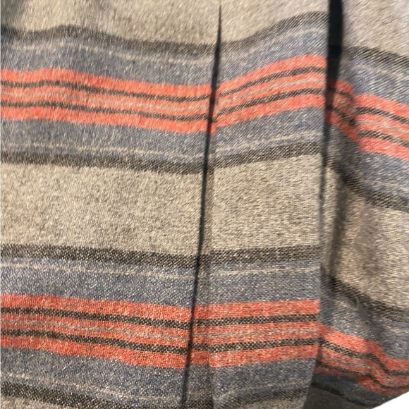 Vintage mid century 50s wool sleeveless grey red twee dress Academia winter chic - Picture 8 of 8